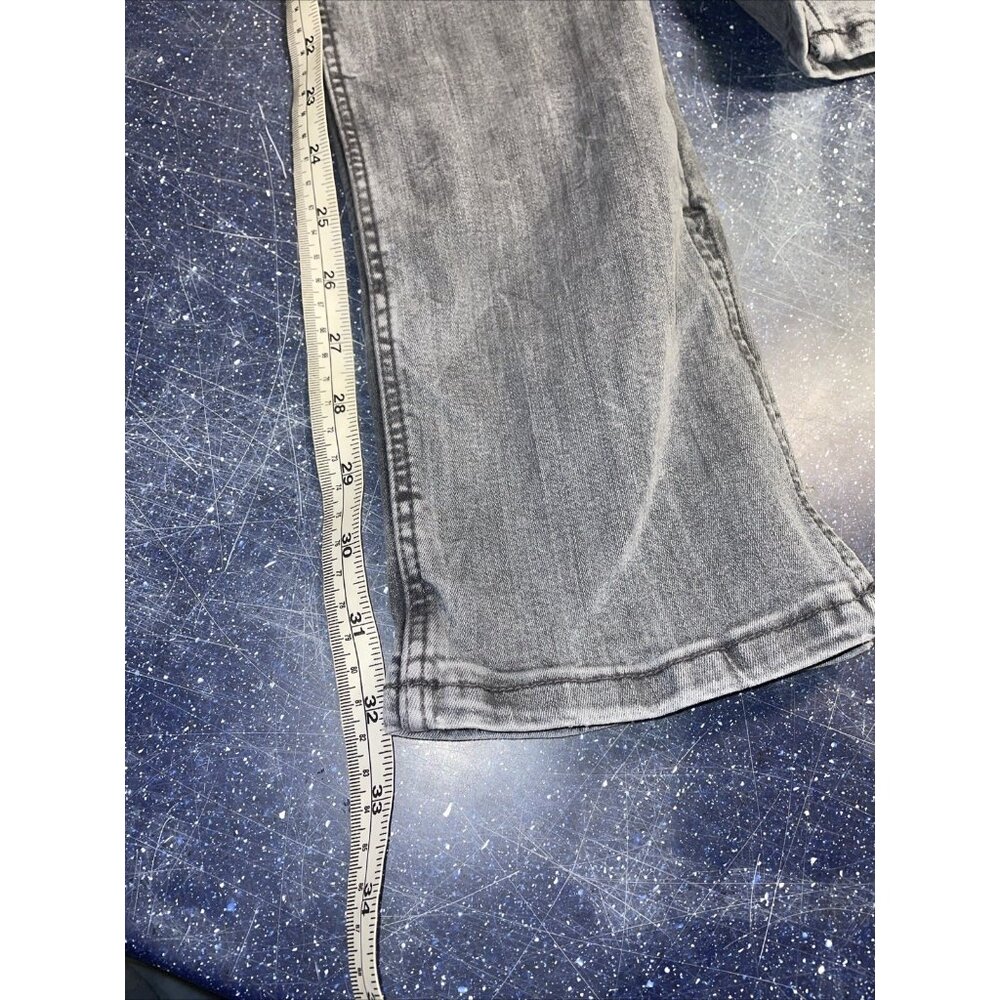 Zara Skinny Gray Jeans Stretch Ankle Slit No Flaws 90% Eco Grown Cotto Wms Sz 4 - Picture 9 of 10